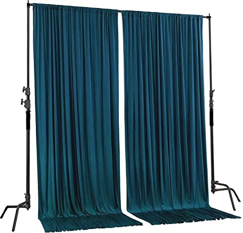 . 10 feet x 8 feet IFR Polyester Backdrop Drapes Curtains Panels with Rod Pockets - Wedding Ceremony Party Home, alternate