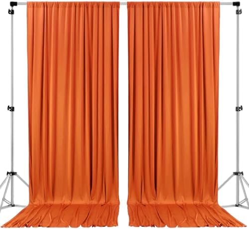 . 10 feet x 8 feet Polyester Backdrop Drapes Curtains Panels with Rod Pockets - Wedding Ceremony Party Home