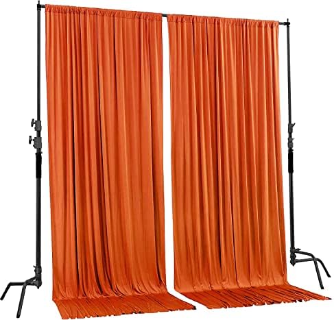. 10 feet x 8 feet Polyester Backdrop Drapes Curtains Panels with Rod Pockets - Wedding Ceremony Party Home, alternate view 4