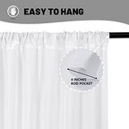 10 ft × 10 ft White Backdrop Curtain for Wedding Decor Holiday Party - White Wedding Backdrop Polyester, alternate view 5