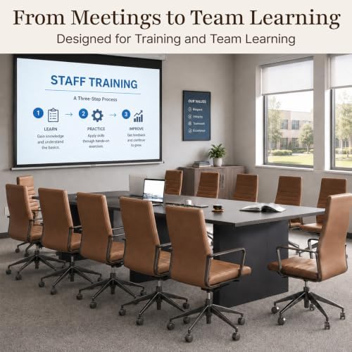 10 FT Boardroom Conference Table with Dual Power Hubs, Black Oak, alternate view 6