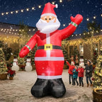 10 FT Christmas Inflatable Santa Claus Outdoor Decoration, Huge Xmas Classic Santa Blow up Santa with Built-in