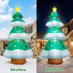 10 FT Christmas Inflatables Tree Decorations, Giant Blow-Up Tree Yard Decor in Green, alternate view 4