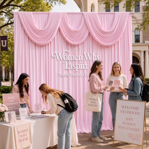 10 ft x 10 ft Baby Pink Backdrop Curtains for Parties, Wrinkle Free Light Pink Photography Backdrop Drapes for, alternate