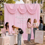 10 ft x 10 ft Baby Pink Backdrop Curtains for Parties, Wrinkle Free Light Pink Photography Backdrop Drapes for, alternate