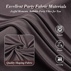 10 ft x 10 ft Wrinkle Free Brown Backdrop Curtain for Parties, Wedding Brown Photo Backdrop Drapes, Fabric 2, alternate view