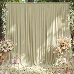 10 ft x 10 ft Wrinkle Free Light Green Backdrop Curtain for Parties, Thick Green Polyester Photo Backdrop Drapes