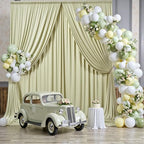 10 ft x 10 ft Wrinkle Free Light Green Backdrop Curtain for Parties, Thick Green Polyester Photo Backdrop Drapes, alternate