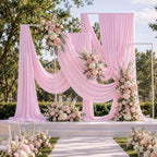10 ft x 20 ft Baby Pink Backdrop Curtains for Parties, Wrinkle Free Light Pink Photography Backdrop Drapes for