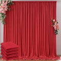 10 ft x 20 ft Wrinkle Free Red Backdrop Curtain for Parties, Polyester Photography Backdrop Drapes for Birthday