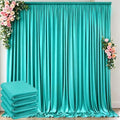 10 ft x 20 ft Wrinkle Free Turquoise Backdrop Curtain for Parties, Thick Polyester Teal Photo Backdrop Drapes,4