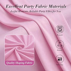 10 ft x 8 ft Wrinkle Free Pink Backdrop Curtain Panels for Parties, Polyester Thick Photography Backdrop Drapes, alternate
