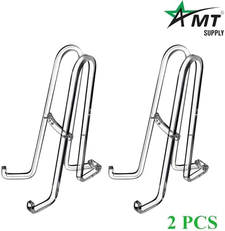 10 Inch 2 Pack Plate Stands for Display - Holder Stand + Acrylic Frame Holder Picture, Decorative Plate, Book, alternate view