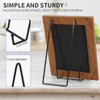 10 Inch 3 Pack Large Black Table Easel Plate Stands for Display Plate Holder Display Stand for Decorative Plate, alternate