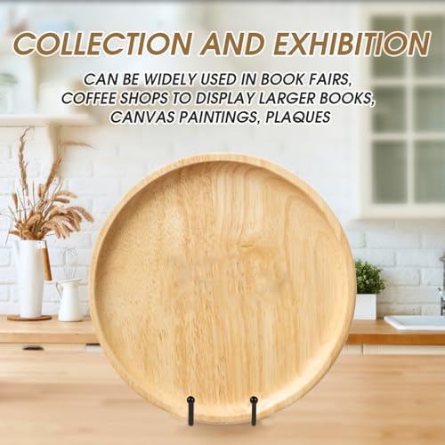 10 Inch 3 Pack Large Black Table Easel Plate Stands for Display Plate Holder Display Stand for Decorative Plate, alternate