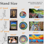 10 Inch Acrylic Plate Display Stand - Holder + Frame, Picture, Decorative Plate, Book, Photo Easel in 10 Inch, alternate view