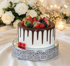 10 Inch Cake Stand, Metal Round Cupcake Dessert Stand Cake Display Holder Cookies Fruit Serving Tray Decor for, alternate