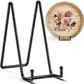 10 Inch Large Plate Stands for Display - Metal Plate Holder Display Stand + Picture Frame Holder Stand + Small