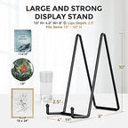 10 Inch Large Plate Stands for Display - Metal Plate Holder Display Stand + Picture Frame Holder Stand + Small, alternate