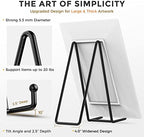 10 Inch Large Plate Stands for Display - Metal Plate Holder Display Stand + Picture Frame Holder Stand + Small, alternate