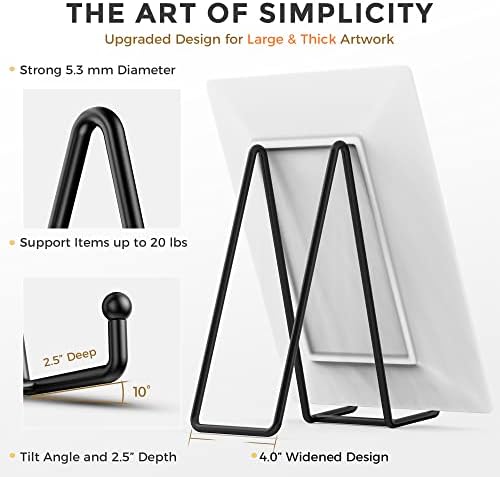 10 Inch Large Plate Stands for Display - Metal Plate Holder Display Stand + Picture Frame Holder Stand + Small, alternate
