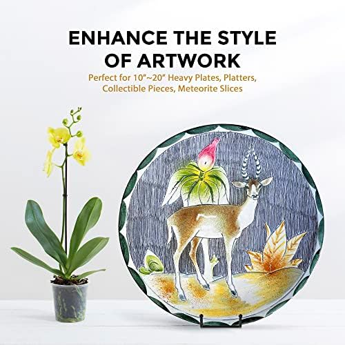 10 Inch Large Plate Stands for Display - Metal Plate Holder Display Stand + Picture Frame Holder Stand + Small, alternate