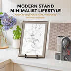 10 Inch Large Plate Stands for Display - Metal Plate Holder Display Stand + Picture Frame Holder Stand + Small, alternate