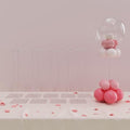 10-Pack 15.75-Inch Clear Acrylic Balloon Centerpiece Stands in 10 Count (Pack of 1) in Clear