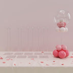 10-Pack 15.75-Inch Clear Acrylic Balloon Centerpiece Stands in 10 Count (Pack of 1) in Clear