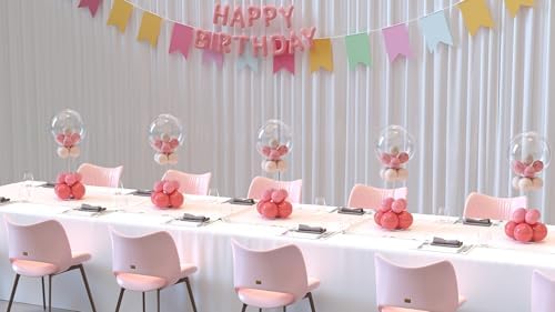 10-Pack 15.75-Inch Clear Acrylic Balloon Centerpiece Stands in 10 Count (Pack of 1) in Clear, alternate view 5