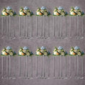 10-Pack 15.75-Inch Clear Acrylic Flower Stands in 23.75 INCH in Clear