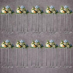 10-Pack 15.75-Inch Clear Acrylic Flower Stands in 23.75 INCH in Clear