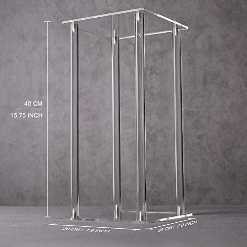 10-Pack 15.75-Inch Clear Acrylic Flower Stands in 23.75 INCH in Clear, alternate view 3