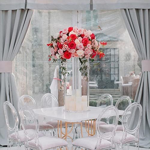 10-Pack 15.75-Inch Clear Acrylic Flower Stands in 23.75 INCH in Clear, alternate view 6