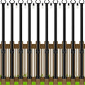 10 Pack 5Ft String Light Poles, Light Poles for Outside String Lights, Outdoor Light Poles with Fork, Metal Pole