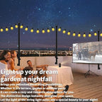 10 Pack 5Ft String Light Poles, Light Poles for Outside String Lights, Outdoor Light Poles with Fork, Metal Pole, alternate