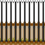 10 Pack 5Ft String Light Poles, Outside String Lights, Outdoor Light Poles, Metal Poles Stand for Patio
