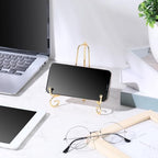10 Pack 6 Inch Iron Plate Stands for Display, Gold Easel Stands for Photo, Picture Frame, Decorative Plate, alternate view 6