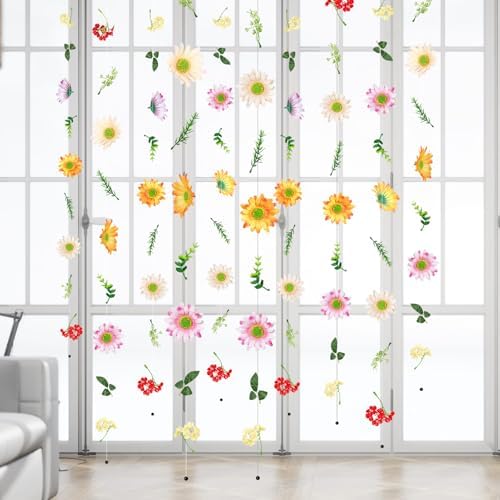 10 Pack 60 ft Hanging Flower Garland Artificial Wildflower Vines Backdrop, Floating Silk Floral Garlands for, alternate view