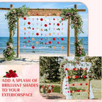 10 Pack 60 ft Hanging Flower Garland Artificial Wildflower Vines Backdrop, Floating Silk Floral Garlands for, alternate view