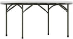10-Pack! 60" Round White Plastic Folding Table Perfect for Wedding Party Bistro Restaurant Picnic School Lecture, alternate