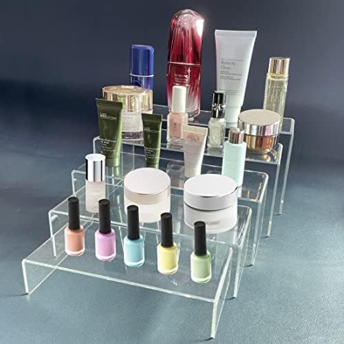 10 Pack acrylic display stand, Acrylic Display Risers, 5 Sizes Clear Product Stand, Jewelry Display Riser Shelf, alternate