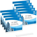 10 Pack Acrylic Sign Holder 11 x 8.5 Horizontal, Double-Sided Clear Sign Holder Plastic Stands for Display, T
