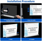 10 Pack Acrylic Sign Holder 11 x 8.5 Horizontal, Double-Sided Clear Sign Holder Plastic Stands for Display, T, alternate view