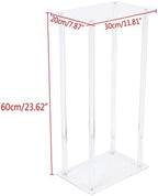 10 Pack Acrylic Vase Flower Wedding Stand Tabletop Flower Column Centerpieces Clear Display Rack Vase Stand, alternate view 3