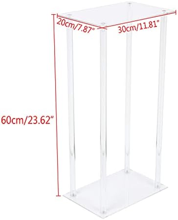 10 Pack Acrylic Vase Flower Wedding Stand Tabletop Flower Column Centerpieces Clear Display Rack Vase Stand, alternate view 3