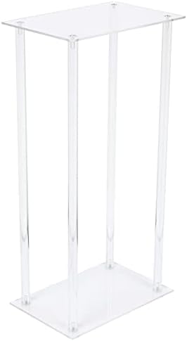 10 Pack Acrylic Vase Flower Wedding Stand Tabletop Flower Column Centerpieces Clear Display Rack Vase Stand, alternate view 4