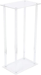 10 Pack Acrylic Vase Flower Wedding Stand Tabletop Flower Column Centerpieces Clear Display Rack Vase Stand, alternate view 4