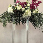 10 Pack Acrylic Vase Flower Wedding Stand Tabletop Flower Column Centerpieces Clear Display Rack Vase Stand, alternate view 7