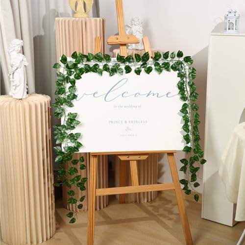 10 Pack Artificial Vines for Room Decor, Artificial Ivy Greenery Garland Fake Vines Hanging Plants Backdrop, alternate view 2